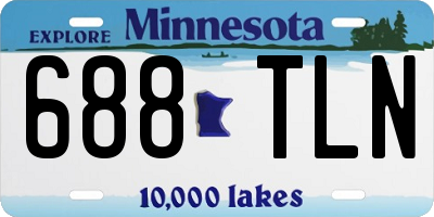MN license plate 688TLN
