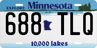 MN license plate 688TLQ