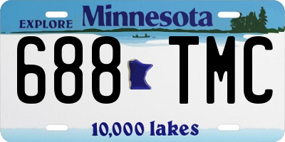 MN license plate 688TMC