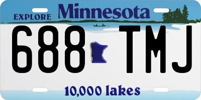 MN license plate 688TMJ