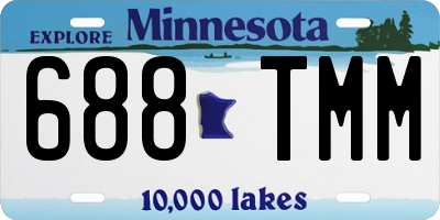 MN license plate 688TMM