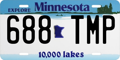 MN license plate 688TMP