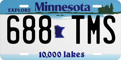 MN license plate 688TMS
