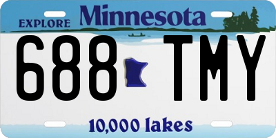 MN license plate 688TMY