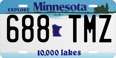 MN license plate 688TMZ