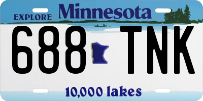 MN license plate 688TNK