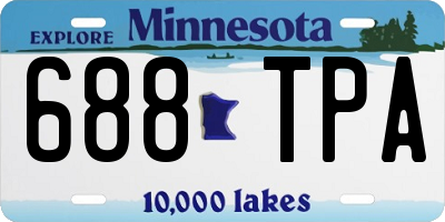 MN license plate 688TPA