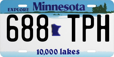 MN license plate 688TPH