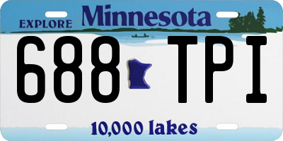 MN license plate 688TPI
