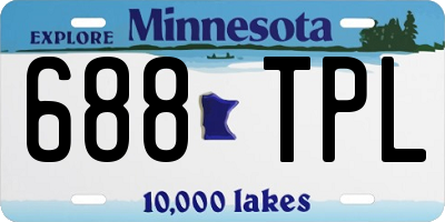 MN license plate 688TPL