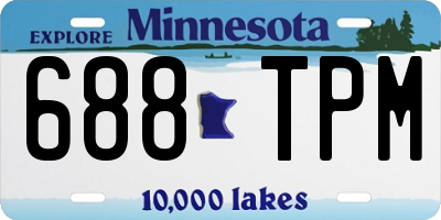 MN license plate 688TPM