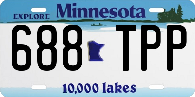 MN license plate 688TPP