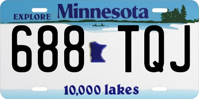 MN license plate 688TQJ