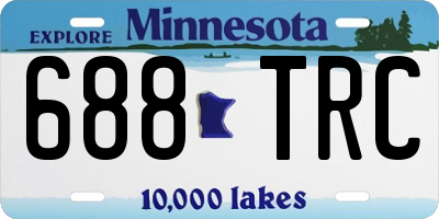 MN license plate 688TRC