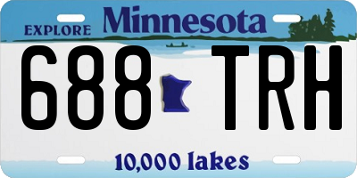 MN license plate 688TRH