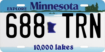MN license plate 688TRN
