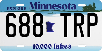 MN license plate 688TRP