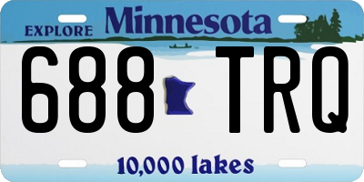 MN license plate 688TRQ