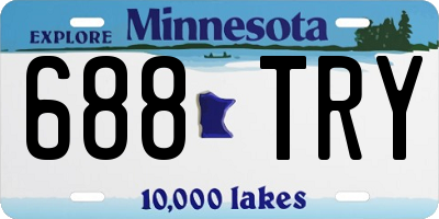 MN license plate 688TRY