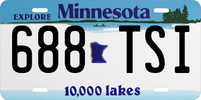 MN license plate 688TSI