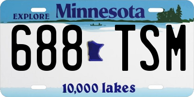 MN license plate 688TSM