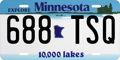 MN license plate 688TSQ