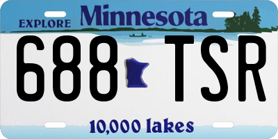 MN license plate 688TSR