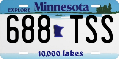 MN license plate 688TSS