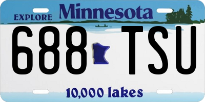 MN license plate 688TSU