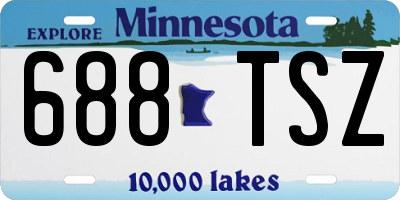 MN license plate 688TSZ