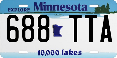MN license plate 688TTA