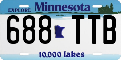 MN license plate 688TTB