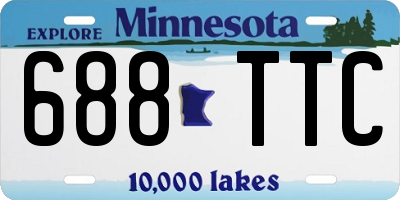 MN license plate 688TTC