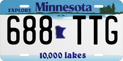 MN license plate 688TTG