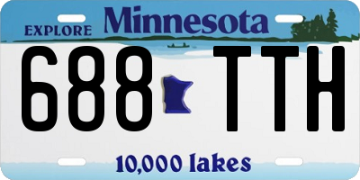 MN license plate 688TTH