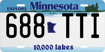 MN license plate 688TTI