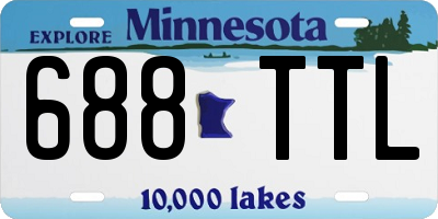 MN license plate 688TTL