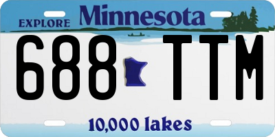 MN license plate 688TTM