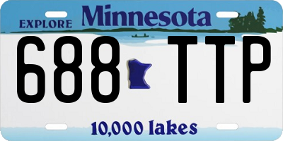 MN license plate 688TTP