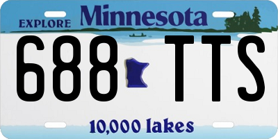 MN license plate 688TTS