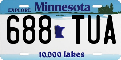 MN license plate 688TUA