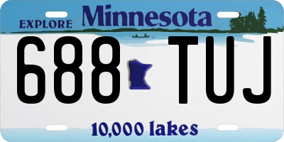 MN license plate 688TUJ