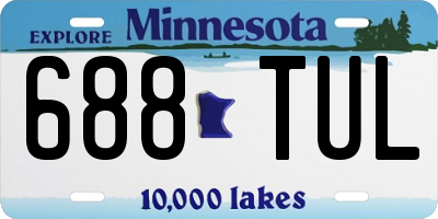 MN license plate 688TUL