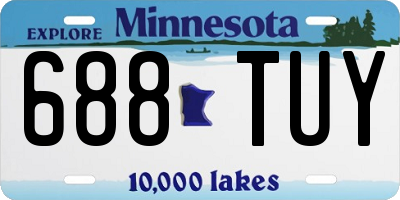 MN license plate 688TUY