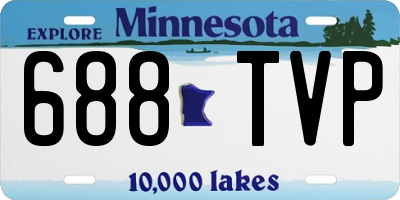 MN license plate 688TVP