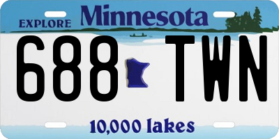 MN license plate 688TWN