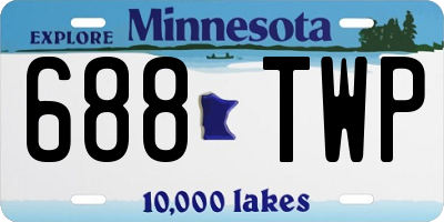 MN license plate 688TWP