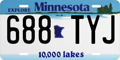 MN license plate 688TYJ