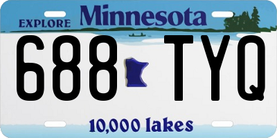 MN license plate 688TYQ