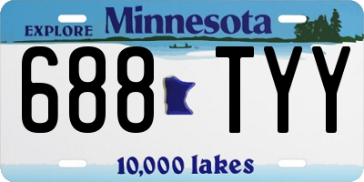 MN license plate 688TYY